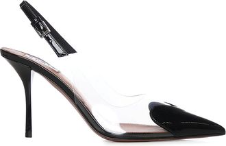 Alaia Le Coeur Patent Leather Slingbacks