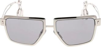 Prada Accessoires, Dames, Grijs, ONE Size, Zonnebril