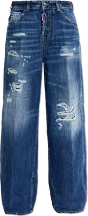 Dsquared2 Baggy Jeans - Dames - Loose Fit Jeans - Blauw - S - Katoen - Jeans