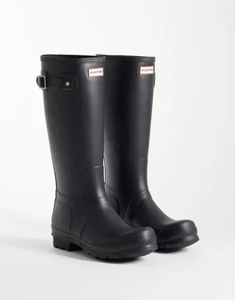 Hunter Original - Stivali da pioggia alti neri-Nero