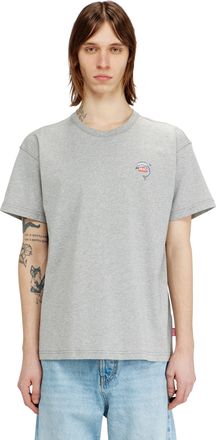 Diesel T-shirt with dolphin and logo print - T-Shirts - Man - Grey