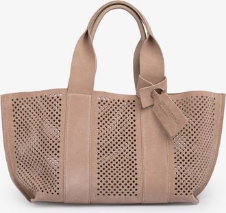 Pedro Garcia Tote bag in beige suede | the perfed tote | PEDRO GARCIA