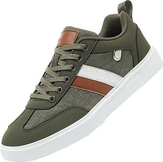 Generic Skate Shoes Men, Mens Low Top Trainers Classic Retro Style Canvas Shoes with Thick Sole Casual Non Slip Low Top Sneaker Stylish Versatile Daily Footwe