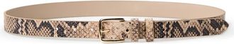 Paige Macey Leather Belt in Tan Multi at Nordstrom, Size X-Small