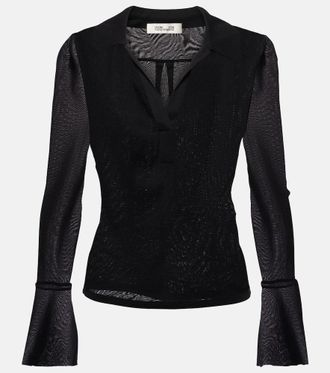 Diane Von F&uuml;rstenberg Mackenzie mesh top