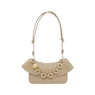 Loewe Pre-owned Shoulder Bag - Dames - Vintage Schoudertas - Beige - ONE Size - Leer - Vintage