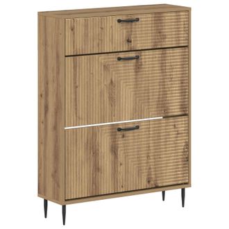 vidaXL Armario Zapatero Haarlem 78 X 24 X 103 Cm Madera De Ingenier&iacute;a Vidaxl