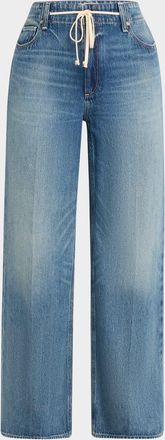 Paige Zoey Wide-Leg Jeans with Tie