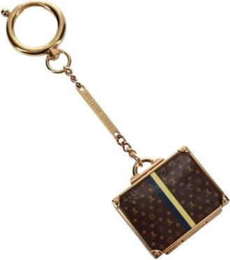 Louis Vuitton Pre-owned Accessories, female, Brown, Size: ONE SIZE Pre-owned Canvas Key Holder