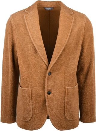 Circolo 1901 Rounded Blazer With Textured Fabric And Button Closure