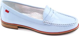 Marc Joseph New York East Village Patent Leather Penny Loafer in Baby Blue Soft Patent at Nordstrom, Size 9.5