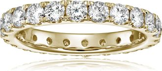 Vir Jewels 2 cttw Lab Grown Diamond Eternity Ring Wedding Band in 14K Yellow Gold For Women
