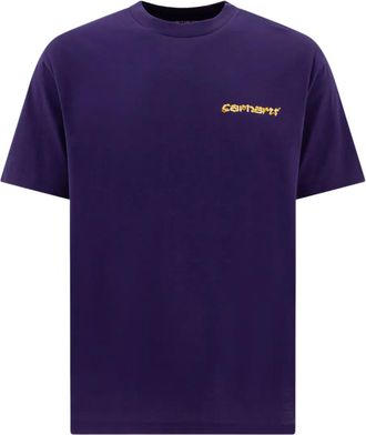 Carhartt Work in Progress T-shirt Noodle Soup con stampa grafica - Viola