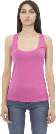 Just Cavalli Lange Tanktop - Dames - Tops zonder mouwen - Roze - S - Tops