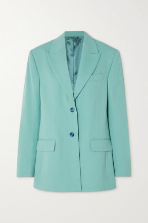 Acne Studios + Net Sustain Blazer In Grain De Poudre Riciclato - Blu