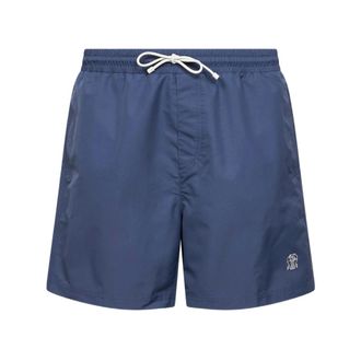 Brunello Cucinelli Brunello Cucinelli, Beachwear, male, Blue, Size: 2XL Beachwear Brunello Cucinelli