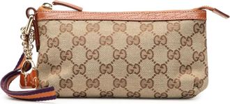 Gucci Clutch Jolicoeur in tela GG 2000-2015 - Marrone