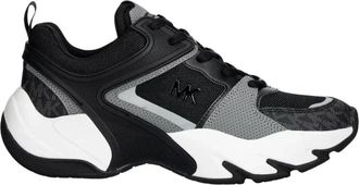 Michael Kors Chase Mixed-Media Trainer - Heren - Sneakers - Veelkleurig - 42 EU - Leer - Schoenen