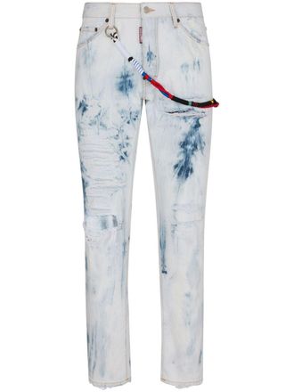 Dsquared2 Gerafelde jeans - Beige