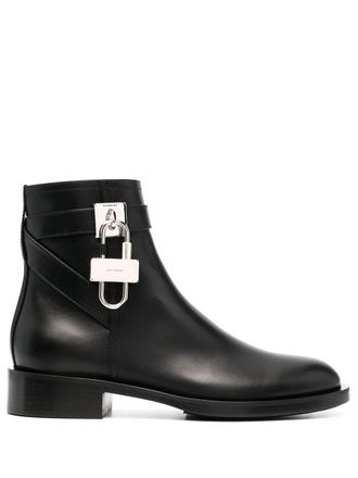 Givenchy padlock-detail boots - Black