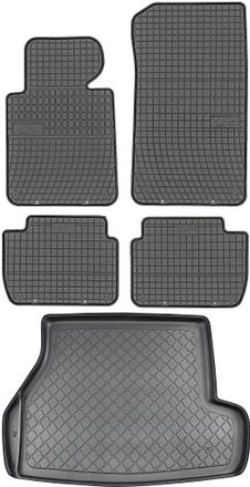 OEM Juego De Alfombrillas De Goma Para Coche Y Maletero Para Bmw Serie 3 E46 Estate (1998-08.2005)