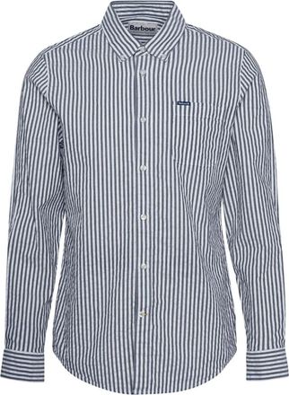 Barbour Casual Shirts, male, Multicolor, Size: XL Camicia in cotone seersucker