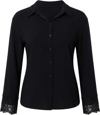 Trendyol Modest Dames Zwart Effen Lang, Oversized Modest Overhemden