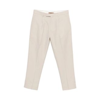 Ermenegildo Zegna Suit Trousers, male, Beige, Size: L Suit Trousers