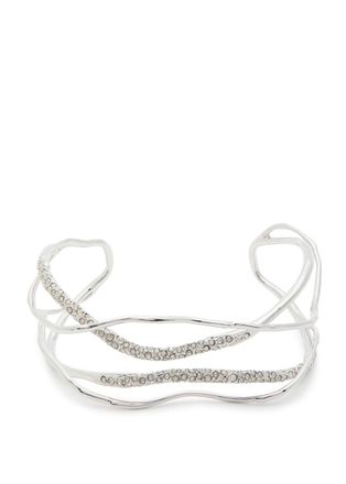 Alexis Bittar Alexis Bittar Solanales Pav&eacute; Rhodium-plated Cuff - Silver - One Size