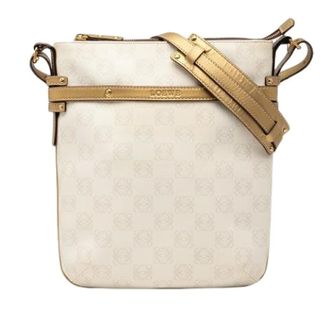 Loewe Pre-owned Cross Body Bags, female, White, Size: ONE SIZE Pre-owned Coated Canvas Crossbody Bag