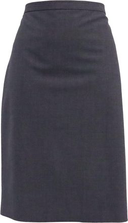 Theory Pencil Skirt in Grey Wool