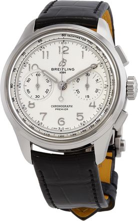 Breitling Pre-owned Breitling Premier B09 Heritage Chronograph 40mm Hand Wound White Dial Unisex Watch AB0930371G1P1