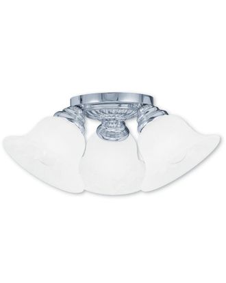 Livex Lighting Livex Edgemont 3-Light Polished Chrome Ceiling Mount