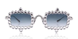 Anna-Karin Karlsson CRYSTAL MIRAGE White Gold Womens Sunglasses Silver Size 56