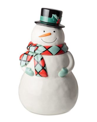 Certified International Christmas Whimsy Snowman 3D Cookie Jar