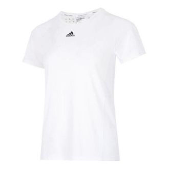 adidas (WMNS) adidas WTR Heat.RDY T-Shirt Asia Sizing White Black HI3968