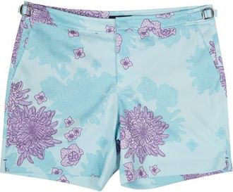 Lords of Harlech Pool Tailored Swim Short in Floral Memory Navy at Nordstrom, Size 34