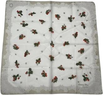 Dior Pre-owned Scarves, female, Multicolor, Size: ONE SIZE Pre-owned Silk Scarf