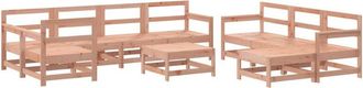 vidaXL 10 Piece Garden Lounge Set Solid Wood Douglas vidaXL