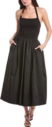 En Saison En Saison Leah Mixed Media Midi Dress