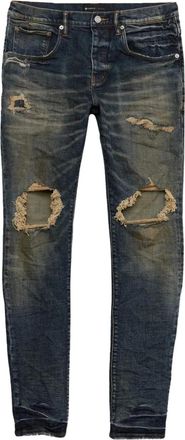 Purple Jeans con effetto vissuto - Blu