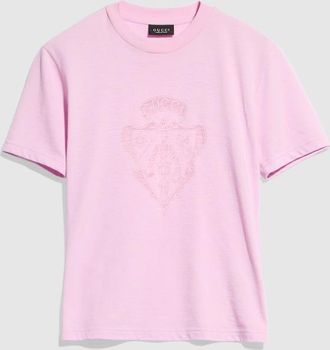 Gucci Cotton Jersey T-shirt With Print, Pink