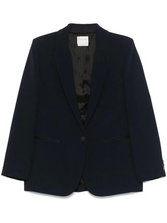 Forte_Forte crepe blazer - women - Acetate/Viscose/Acetate/Viscose - III - Blue