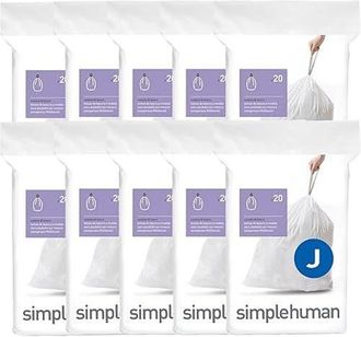 Simplehuman Code J Custom Fit Liners with Quick Dispense Packs in 200 Liners at Nordstrom, Size Refill
