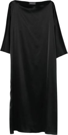 Gianluca Capannolo Laura midi-jurk met boothals - Zwart