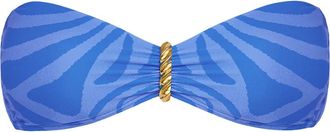 Vix Neptune Lori Bandeau Bikini Top in Blue at Nordstrom Rack, Size X-Large