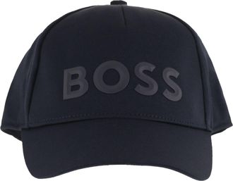 HUGO BOSS Boss Green Cap mit gummiertem Logo aus technischem Twill