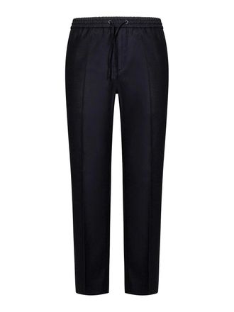 Calvin Klein Black bi-stretch comfort wool jogger trousers