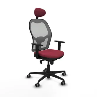 Piqueras y Crespo Silla De Oficina Con Cabecero Jorquera Piqueras Y Crespo 1d036g1 Granate