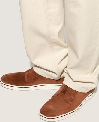 Ferragamo Alfie Shoes, Mens, Brown